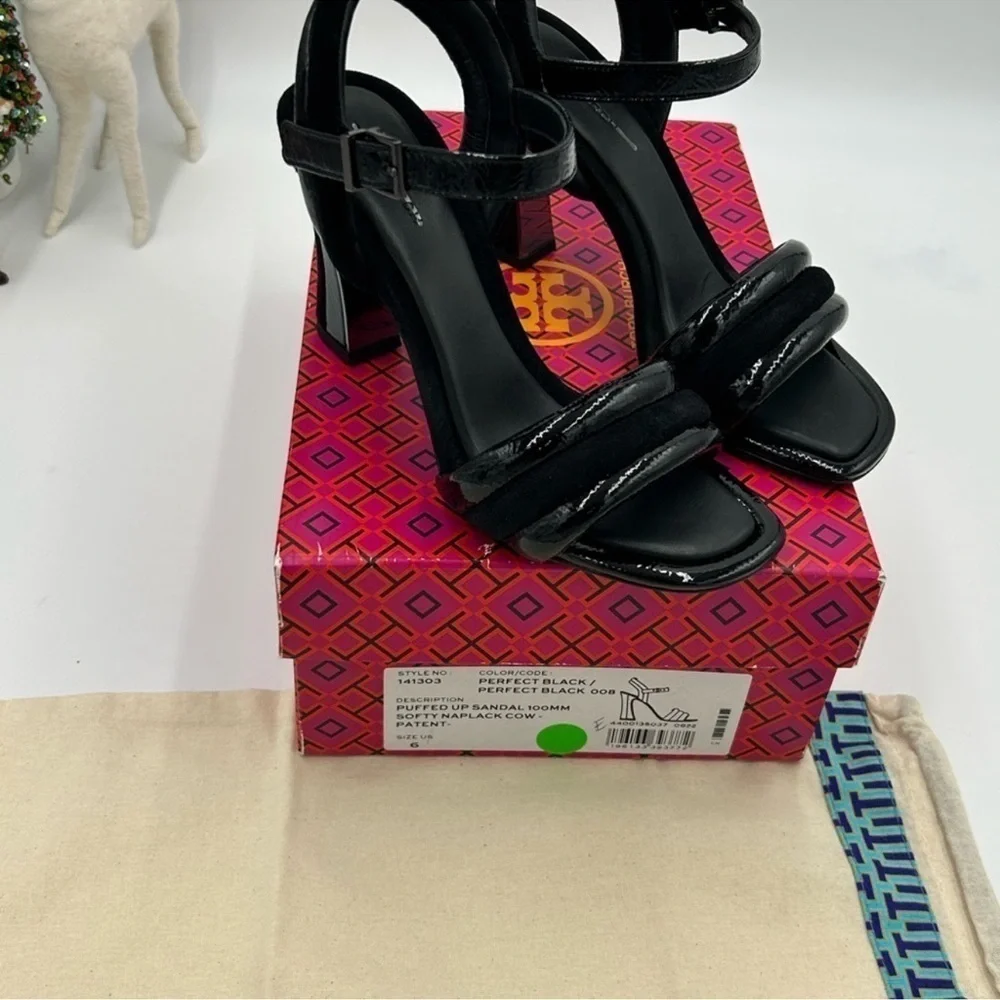 Women’s Tory Burch, Napa, Patent, sandal. 100mm size 6